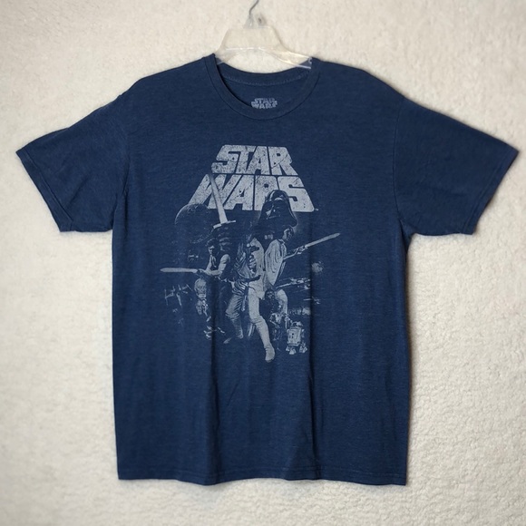 Star Wars stretch Mens Tee T Shirt L Large - Picture 1 of 6